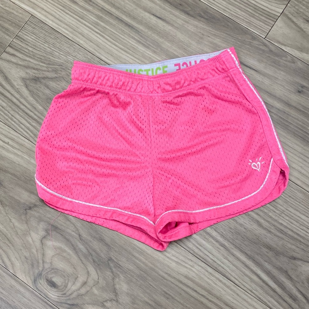 Justice Pink Mesh Shorts